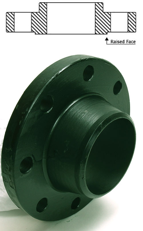 6 " - 150 lb  Weld Neck Standard Flange cs imp