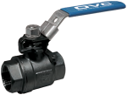 1-1/2"  2 Piece Ball Valve CS Threaded